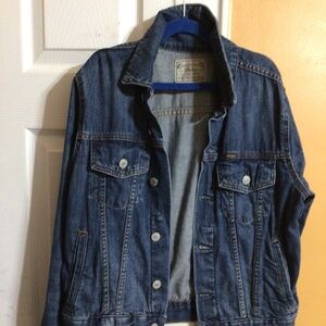 Polo Ralph Lauren, denim jacket, size large 14/16, blue